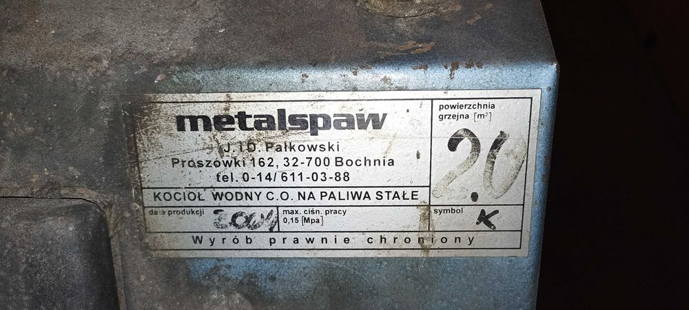 Części do kotła; pompa, zawór