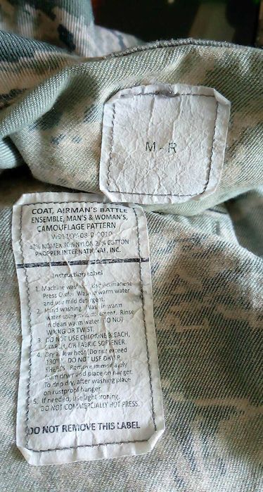 Bluza US Air Force Coat Airman`s Battle USAF Tiger Stripe r M-R