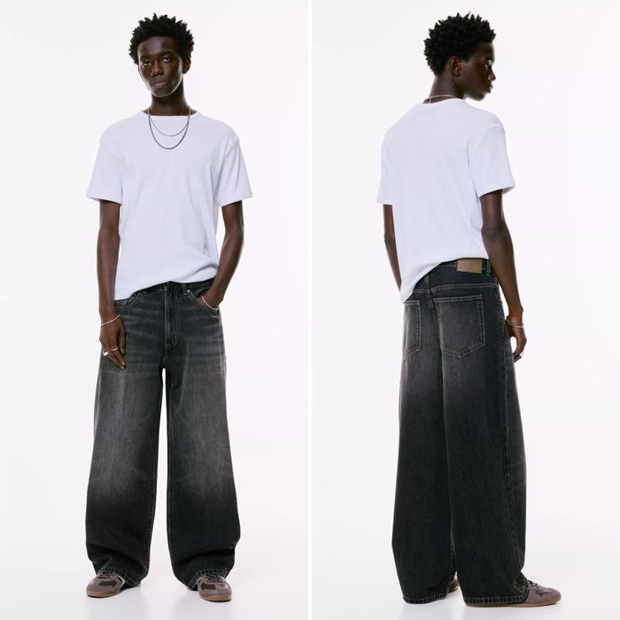 Широкі Джинси Pull&Bear Wide Fit Оригінал Нові Широкие Джинсы Чорні