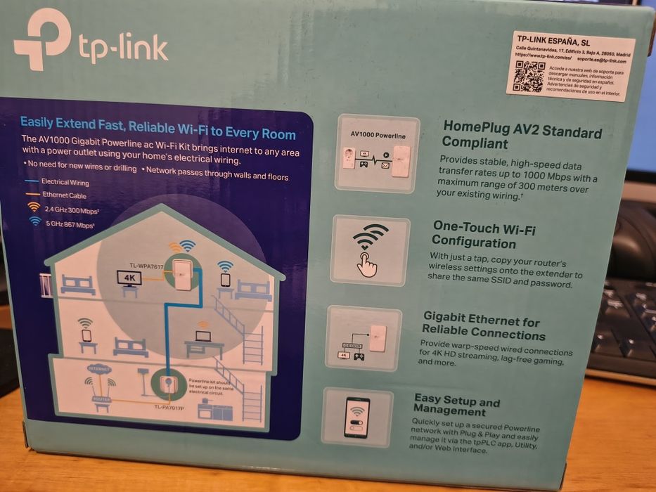 Poweline wifi Av 1000