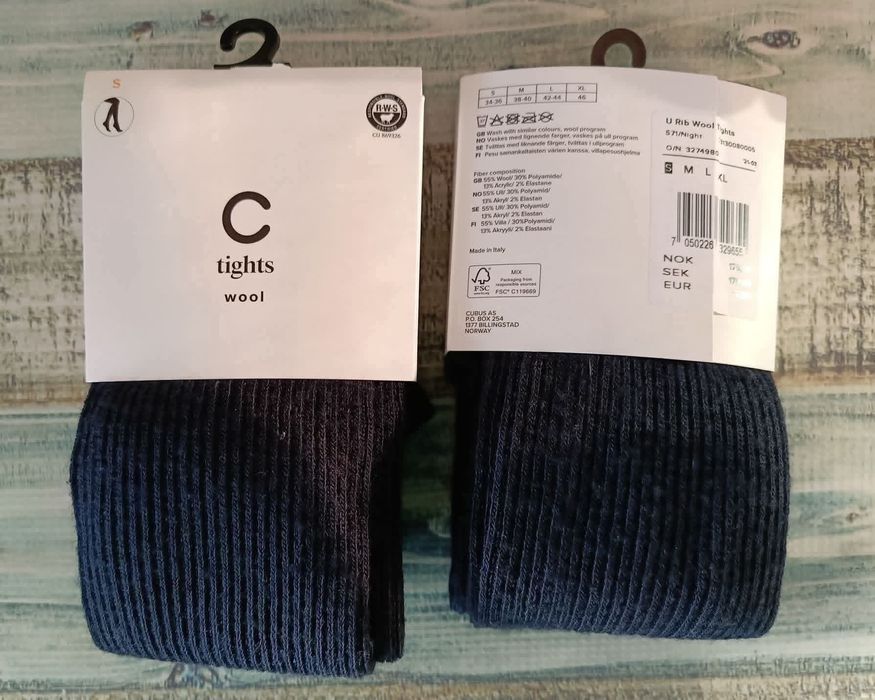 Rajstopy damskie z wełną Cubus rozmiar S