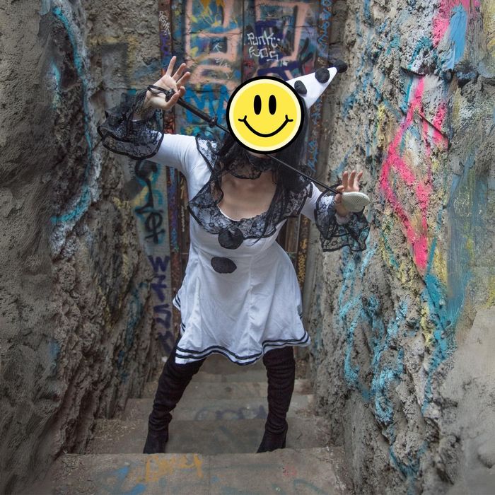 Strój Przebranie Pierrot dla kobiet L