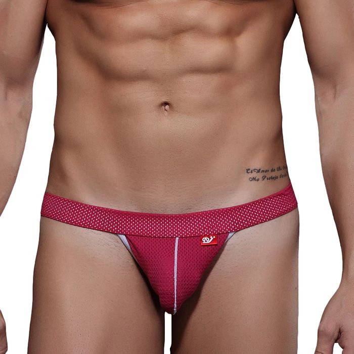 Męskie Sexowne Siateczkowe Stringi i Jockstrapy w Jednym - S