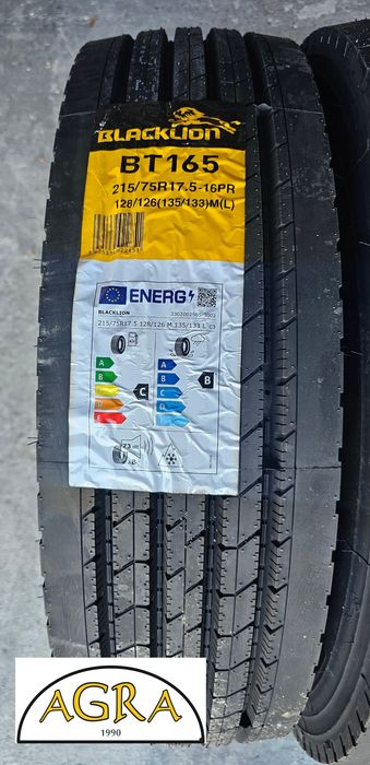 215/75R17.5 (640netto) BLACKLION  opona przód naczepa opony  NOWA