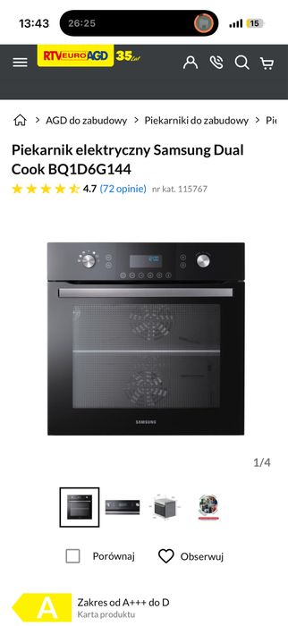 Piekarnik SAMSUNG dual cook