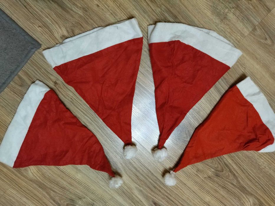 Czapki MIKOŁAJKI - Na 6 grudnia i nie tylko. Nówka! Cztery za DYCHĘ!!!