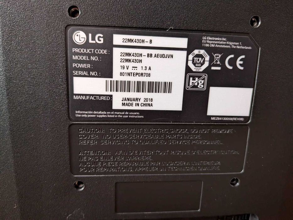 Monitor LG 22MK430H-B 22" Full HD IPS – Excelente Estado