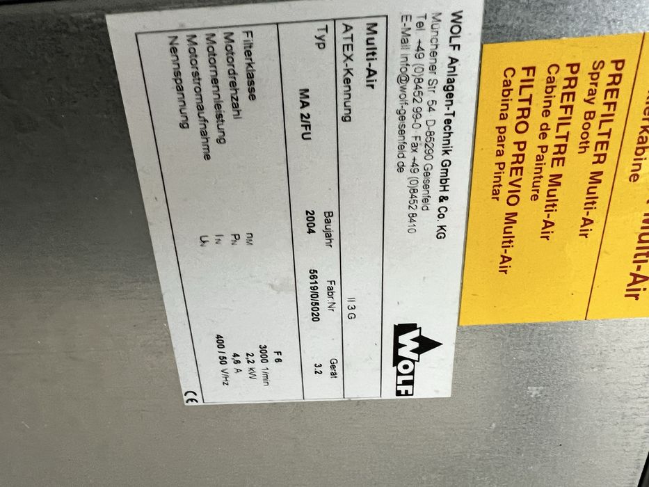 Filtry kasetowe nadmuchowe wyciagowe kabiny lakiernicze