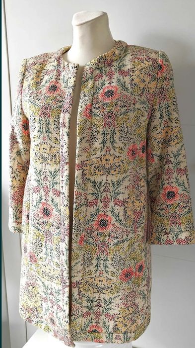 narzutka marynarka bawełna zara S