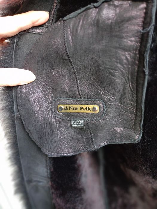 Шикарное женское натуральное пальто - дубленка, итальянский бренд Nur