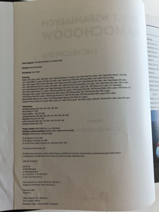 Encyklopedia Świat wspaniałych samochodów