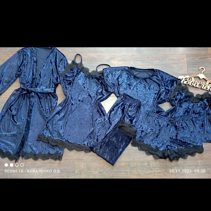 Велюрові піжамки 5в1-6в1