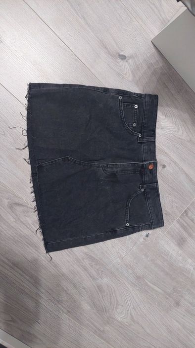 Czarna mini spódniczka jeansowa H&M hm r. S dżins