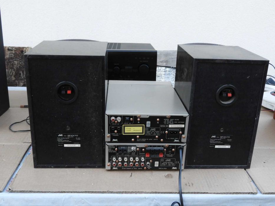 Radio wzmacniacz cd , kolumny i pilot JVC RX - EX70 R ,