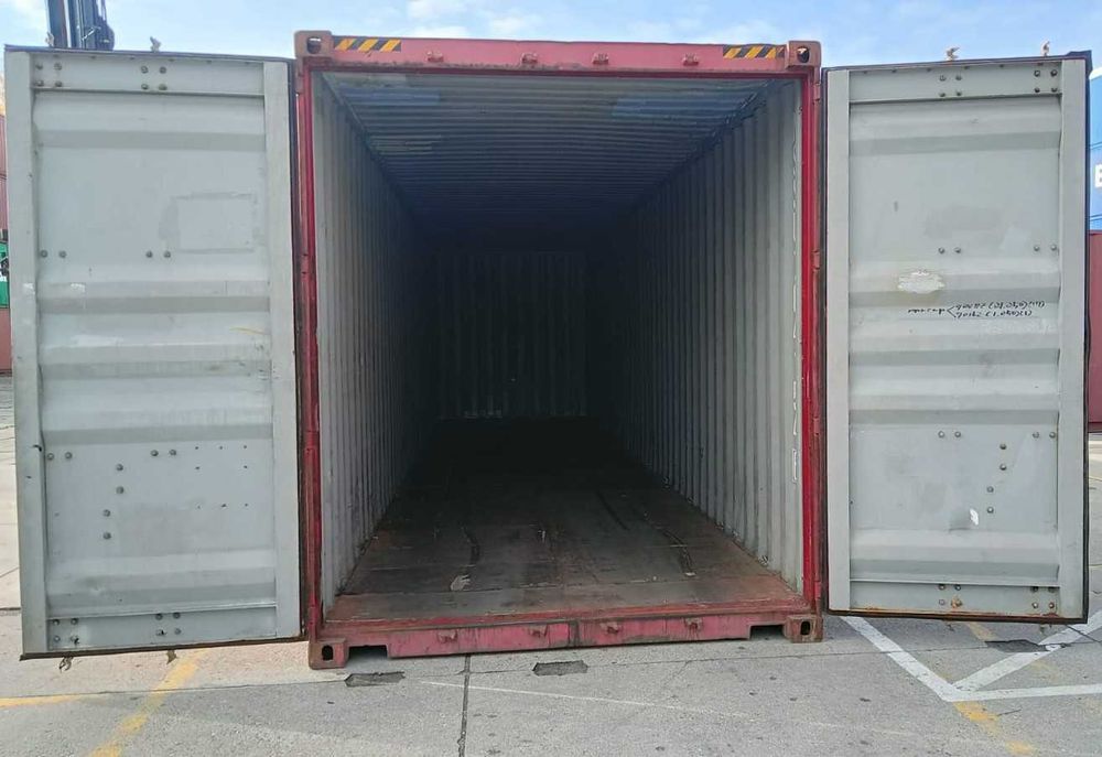 40HC kontener morski – Szczelny Suchy Transport Rozładunek