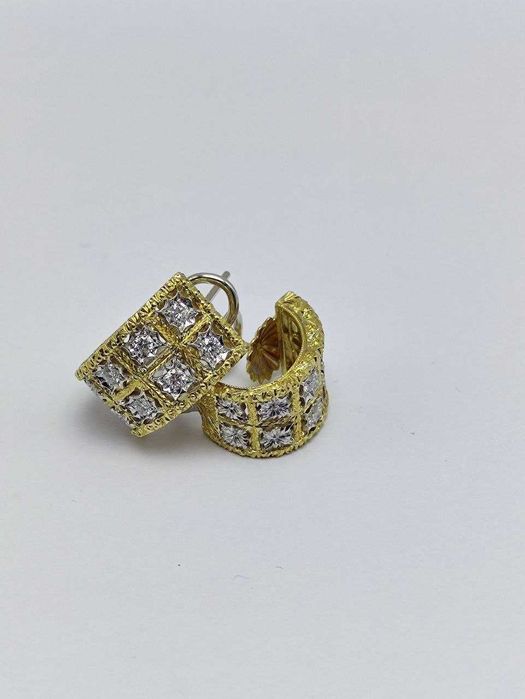 Сережки золото 585* Діамант