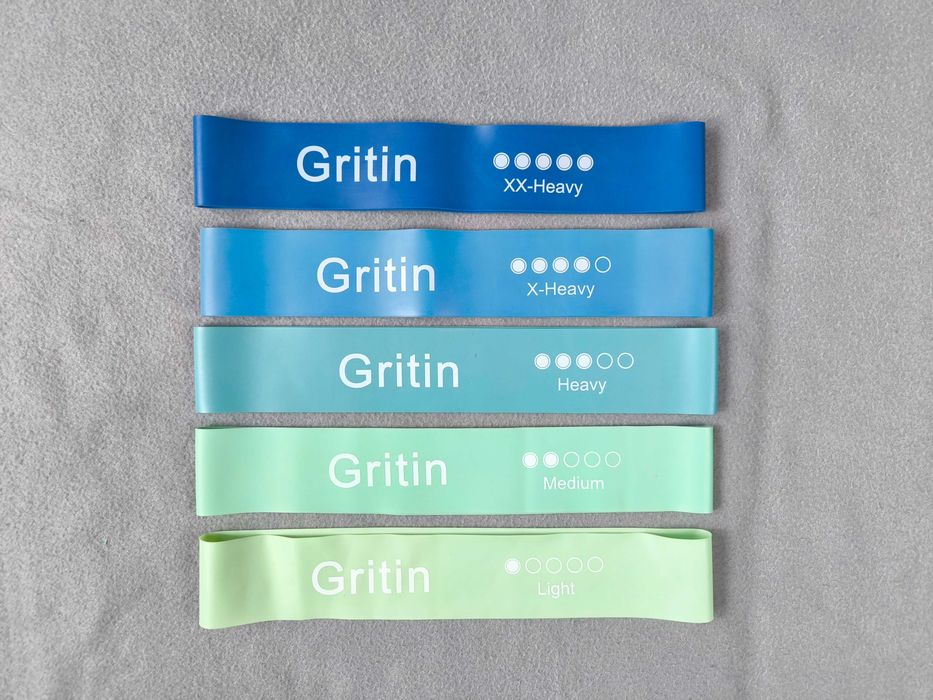 Резинки для фитнеса набор GRITIN 5 шт