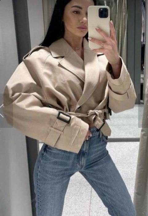 Тренч укороченый zara