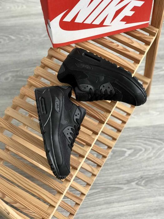 Мужские кроссовки Nike Air Max 90 "Black" Premium. Размеры 40-45