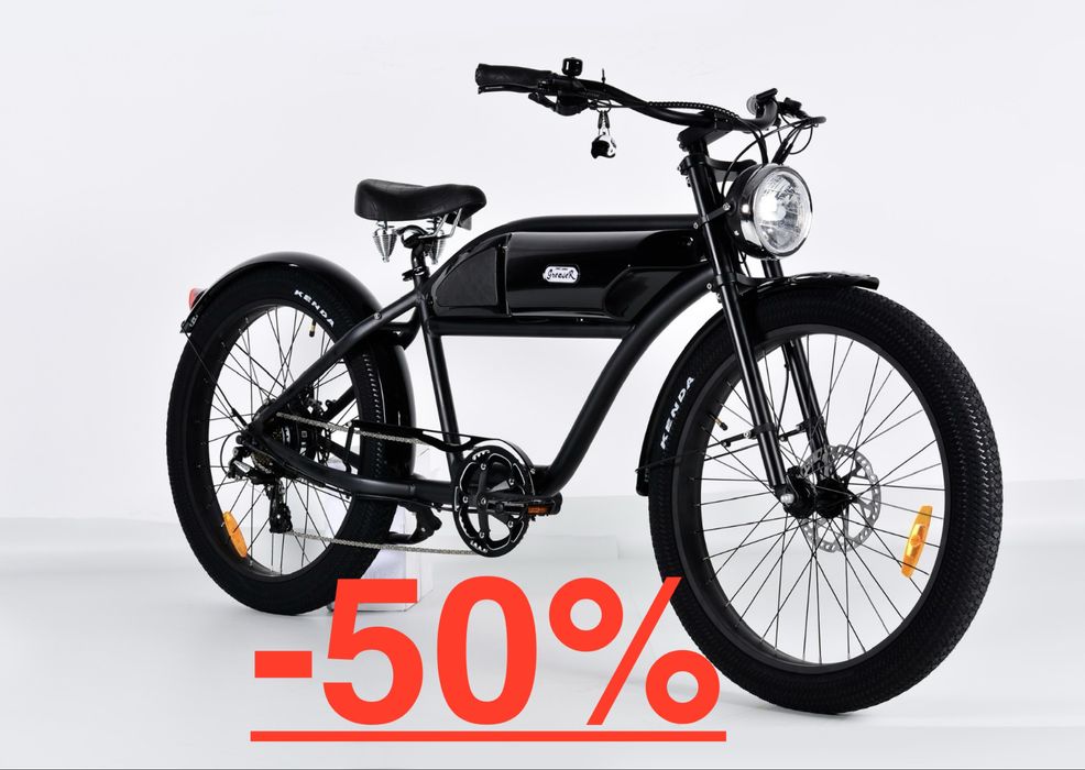 Rower elektryczny Michael Blast e-bike Greaser board tracker cafe racer retro chopper motocykl motorower retro vintage