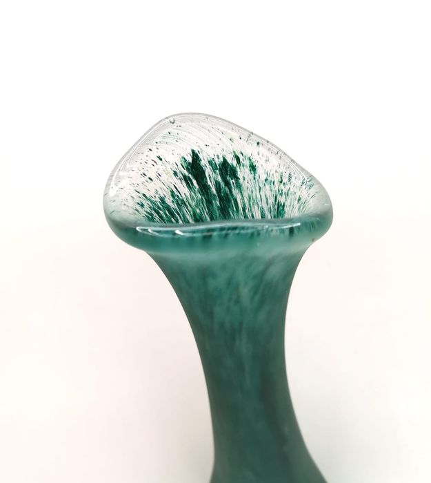 Wazon szkło mrożone vintage