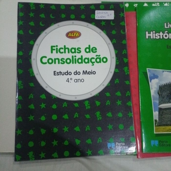 Capa e fichas do 4 ano