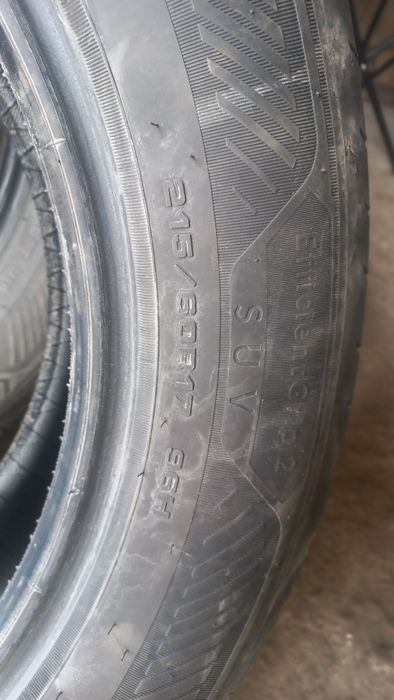 Резина 215×60×R17 б/у