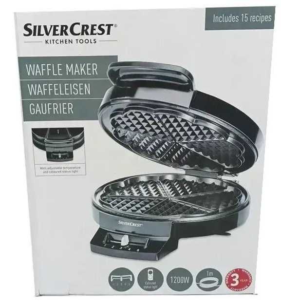 Вафельниця для бельгійських вафель Silver Crest SWE 1200 C3