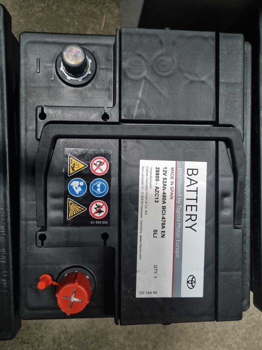 TOYOTA Yaris Auris Corolla Aygo Prius akumulator 12V 52Ah 28800-AZC13