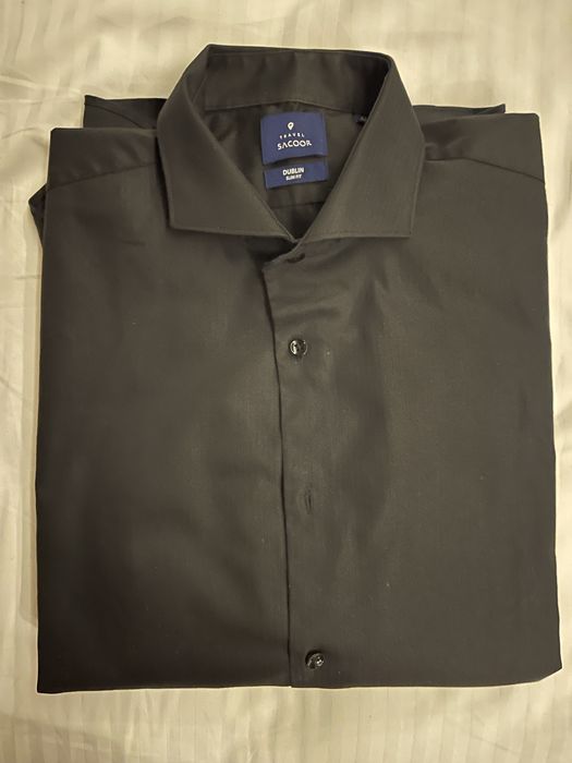 Camisa Sacoor Dublin Slim Fit  42 preta