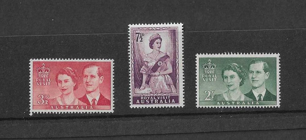 Série de selos nova. Austrália 1954