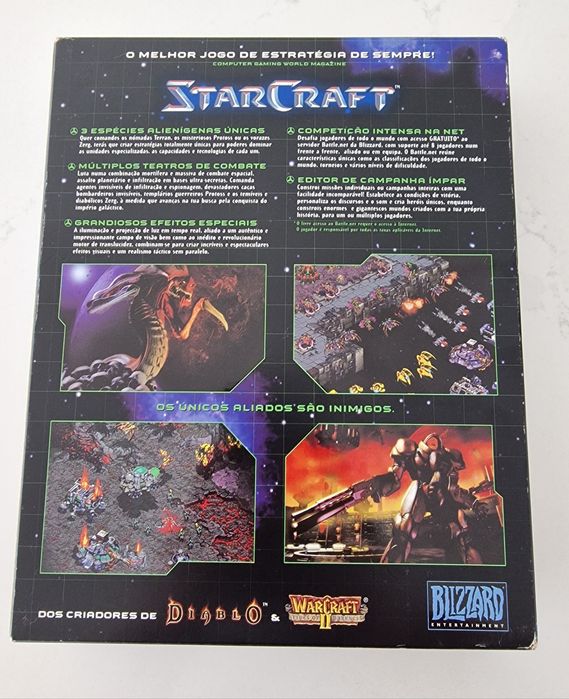 Starcraft jogo PC antigo Big Box