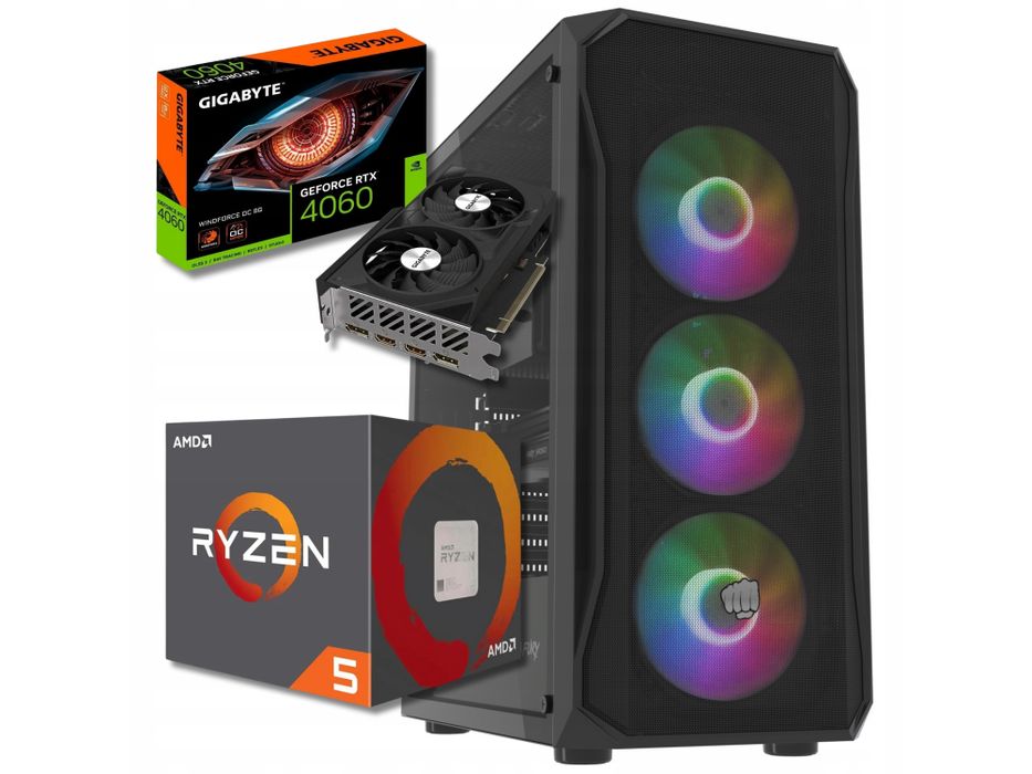 komputer gamingowy bsg raptor v25 amd ryzen5 32gb ddr4 1tb ssd win11