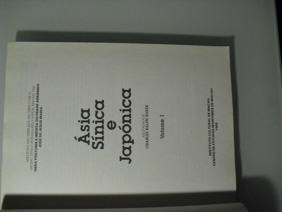 Maria (Frade Arrábido José de Jesus );Ásia Cínica e Japónica