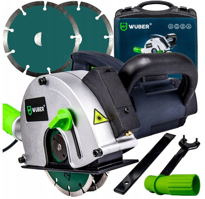 Bruzdownica Do Betonu Laser 2 Tarcze Walizka 3100w Wuber