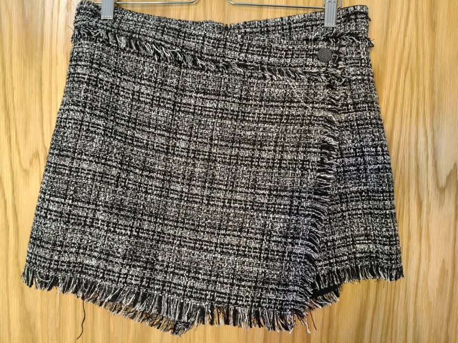 Calção saia tecido