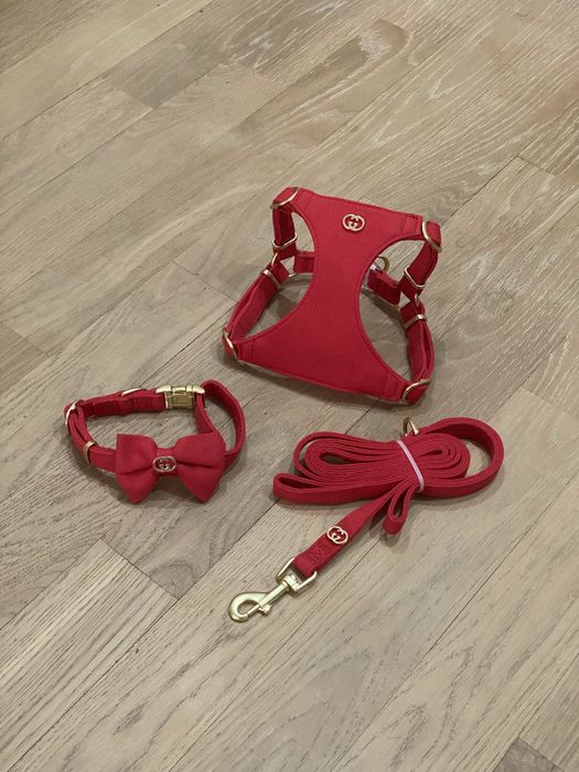 Nowe szelki bezuciskowe + smycz + obroża dla psa GG XXS-XL