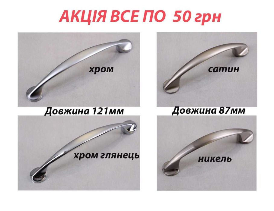 Ручки , ручки для меблів , ручки для шаф та комодів