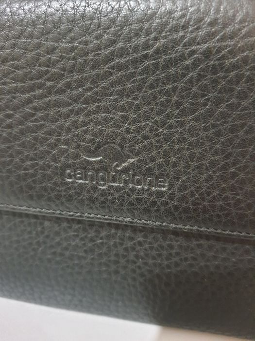 Кожаный мужской клатч Cangurione 4131 F-BLACK 001