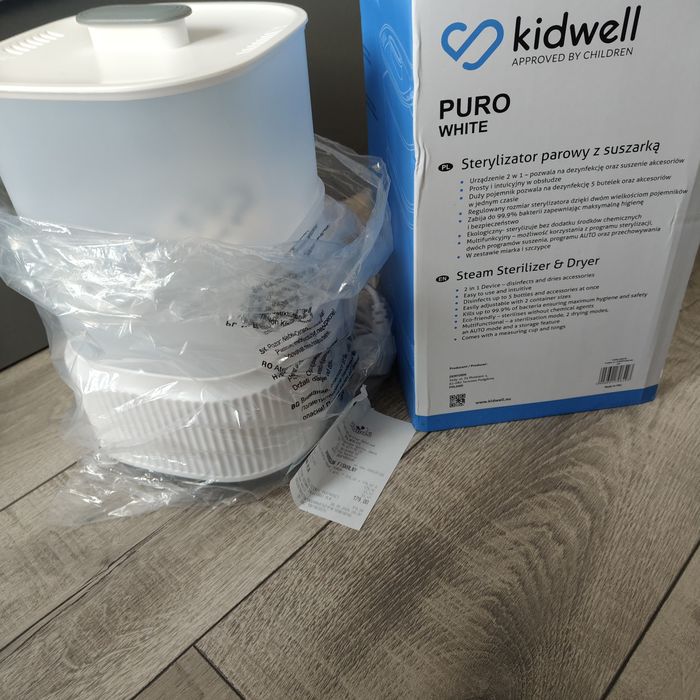 Kidwell STERYLIZATOR do butelek smoczków elektryczny parowy z suszarką