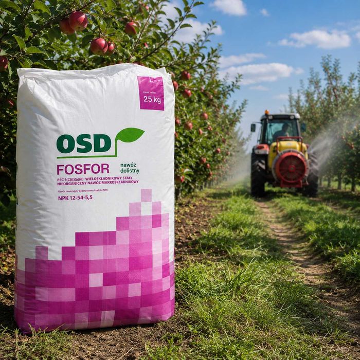 OSD FOSFOR na 8hektarów uprawy, stymulator wzrostu, nawóz dolistny do sadu i roślin fosforolubnych, nawóz na fioletowe liście kukurydzy