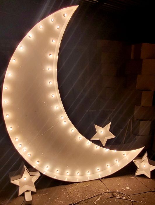 Księżyc dekoracja świecącą led ledon to the moon