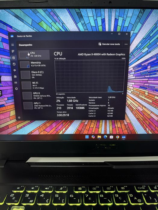 Portátil Gaming Asus Tuf A15 - Ryzen 9 + RTX 2060