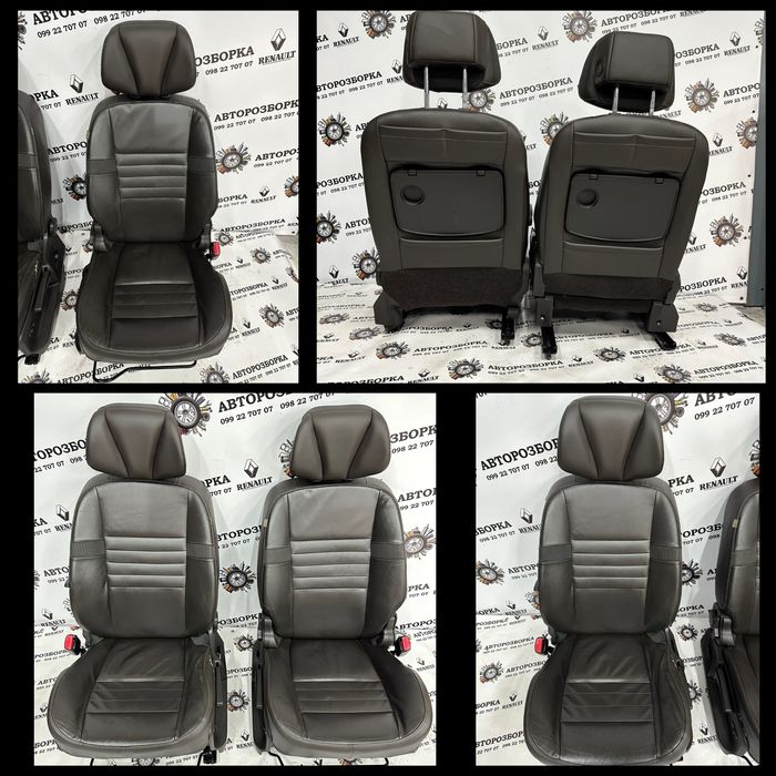 Крісла салон сидіня  кожа темнокоричневий Renault Scenic 3 2009-2016