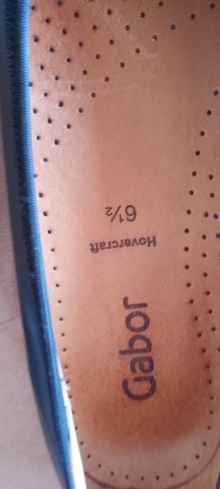 Pół buty damskie czarne z sk