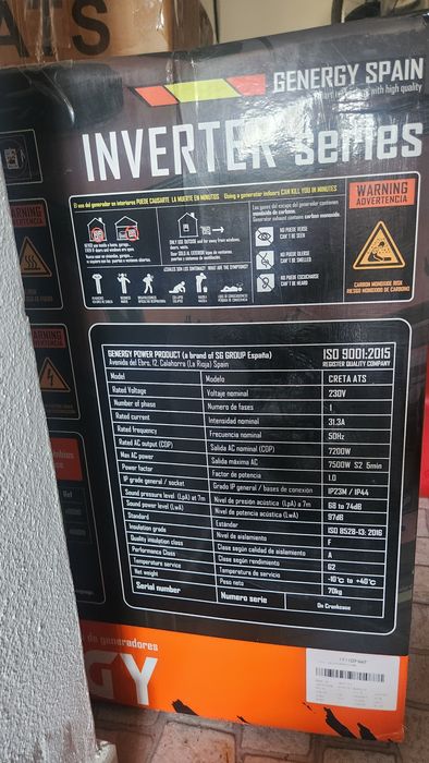 NOVO Gerador Genergy 7500W