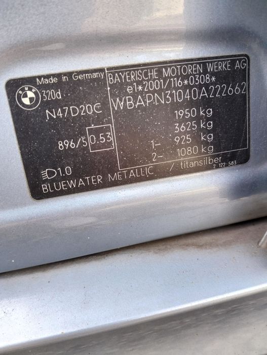 BMW 320D de 2008, 177cv, E90