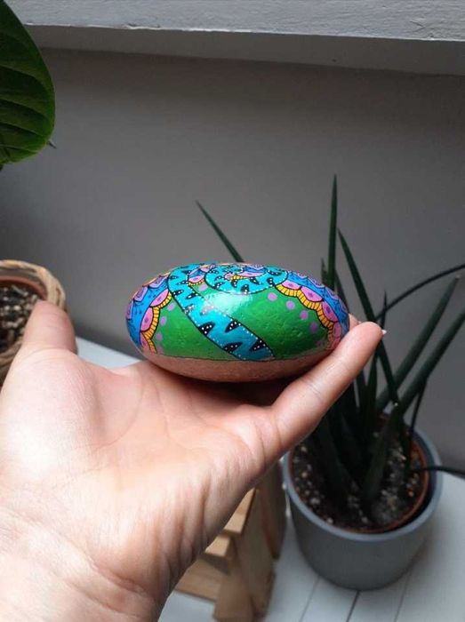 Malowany kamień, Rękodzieło, Kot, Kotek