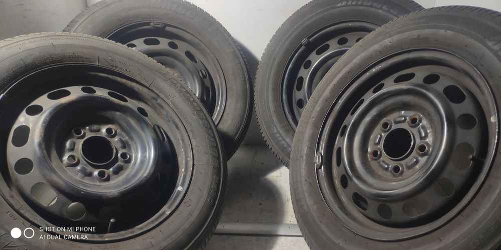 Koła 195/65R15 BRIDGESTONE 5x114,3 MAZDA stalowe 15 komplet 4szt lato