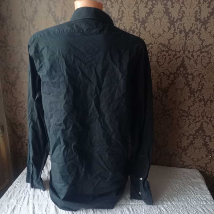 czarna gładka koszula L